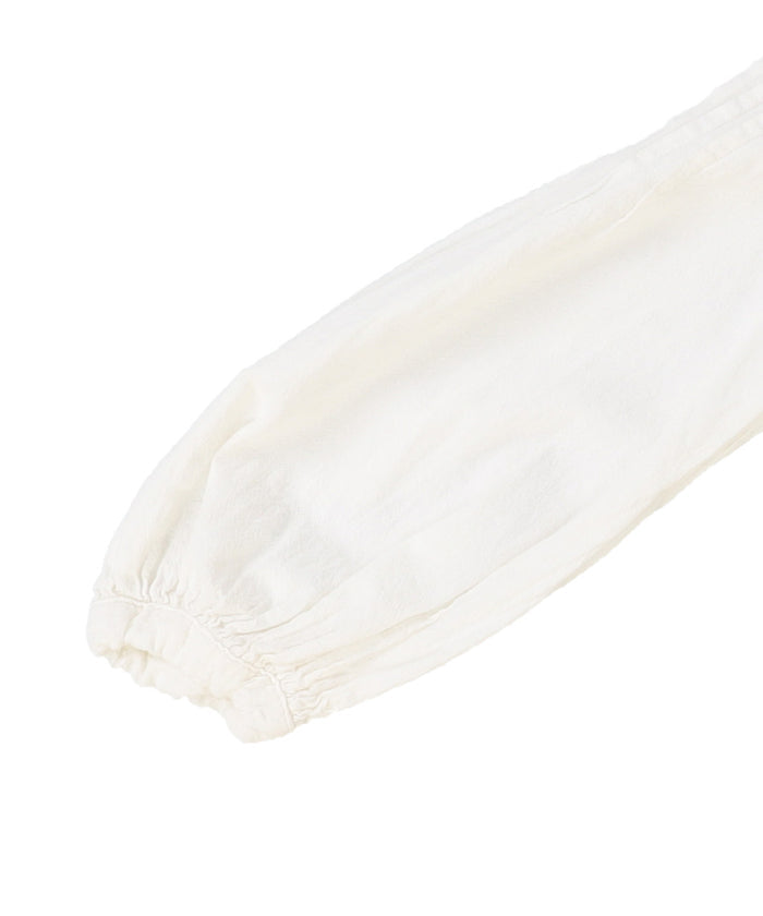 Pin Tuck Lace Frill Blouse