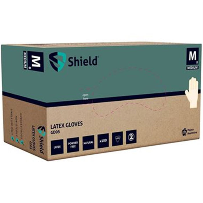 Polyco Shield GD05 Latex Powder Free Disposable Glove AQL1.5 Box100