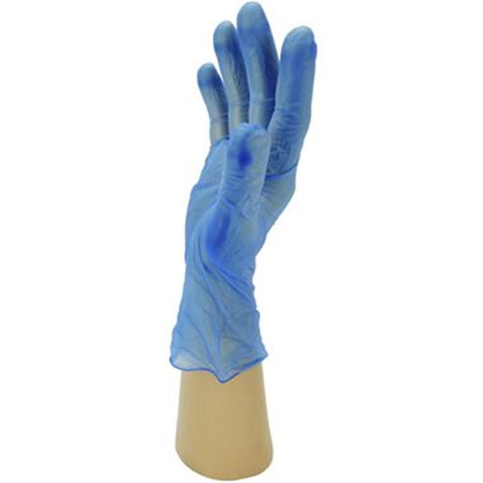 Polyco Shield GD13 Blue Vinyl Powder Free Disposable Gloves AQL4 (Box 100)