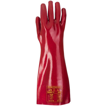Portwest A445 PVC Gauntlet Gloves 45cm - 12g