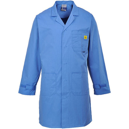 Portwest AS10 Protective Anti-Static ESD Coat 210g