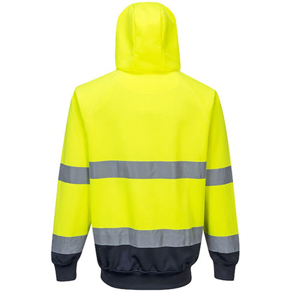Portwest B316 Yellow/Navy Two Tone Hi Vis Hoodie