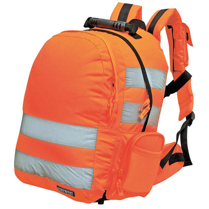 Portwest B904 Orange Quick Release Hi Vis Rucksack
