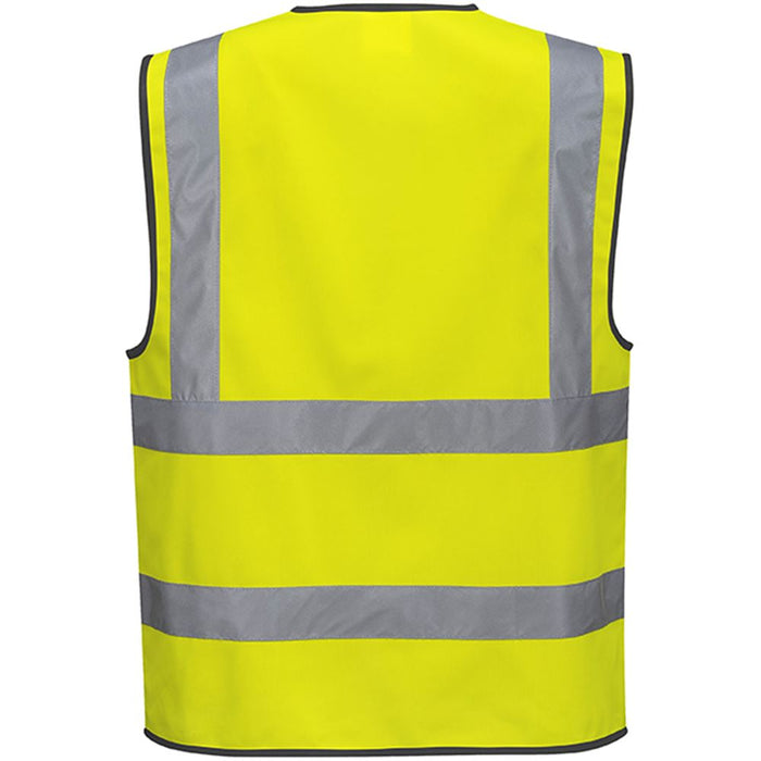 Portwest C375 Yellow Hi Vis Zipped Band & Brace Vest