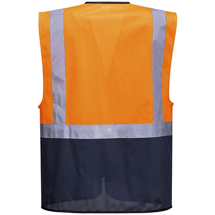 Portwest C476 Warsaw Orange/Navy Executive Hi Vis Vest