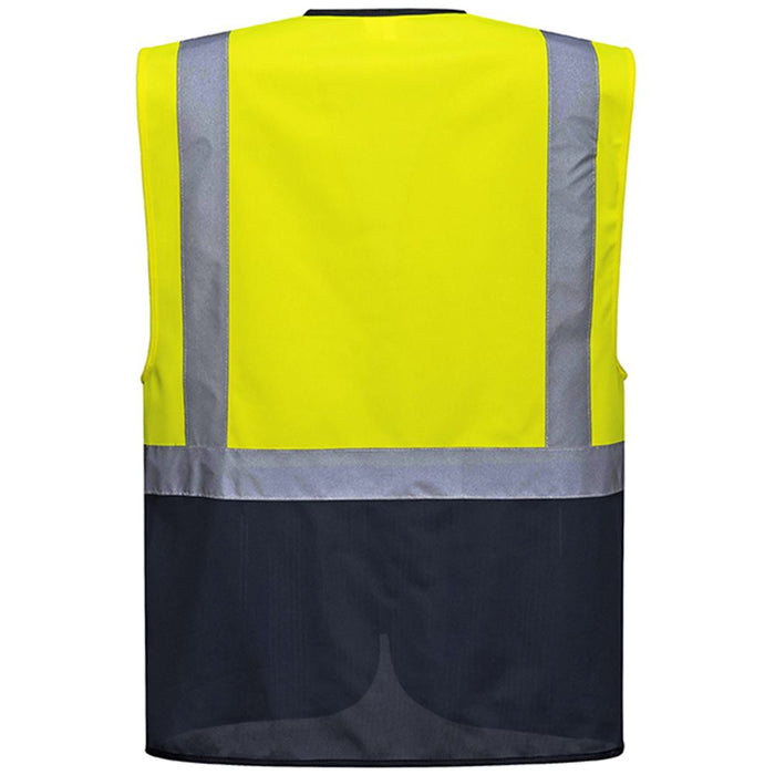 Portwest C476 Warsaw Yellow/Navy Executive Hi Vis Vest
