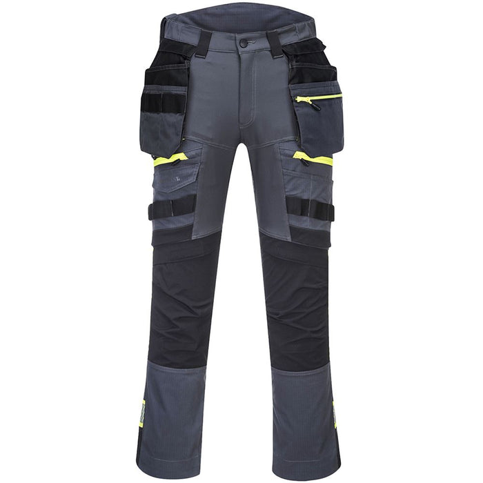 Portwest DX440 Metal Grey DX4 Stretch Detachable Holster Pocket Trouser 270g