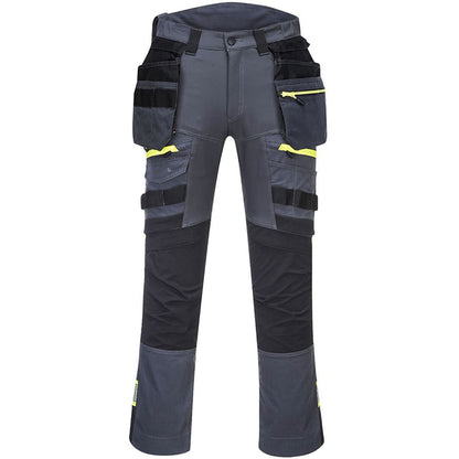 Portwest DX440 Metal Grey DX4 Stretch Detachable Holster Pocket Trouser 270g