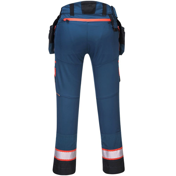 Portwest DX440 Metro Blue DX4 Stretch Detachable Holster Pocket Trouser 270g