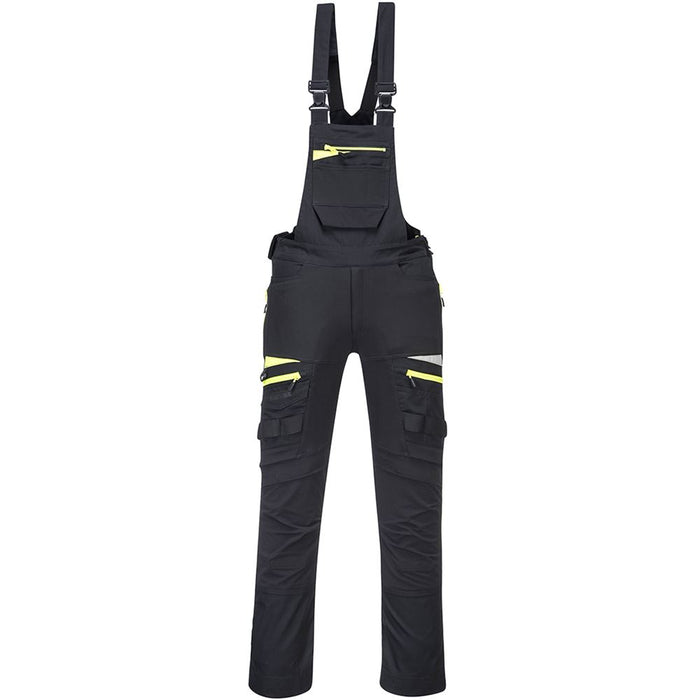 Portwest DX441 Black DX4 Stretch Bib & Brace Overalls 270g