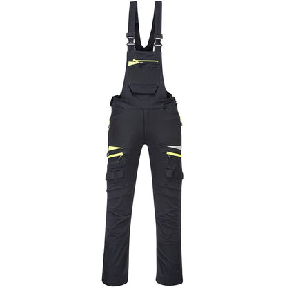 Portwest DX441 Black DX4 Stretch Bib & Brace Overalls 270g