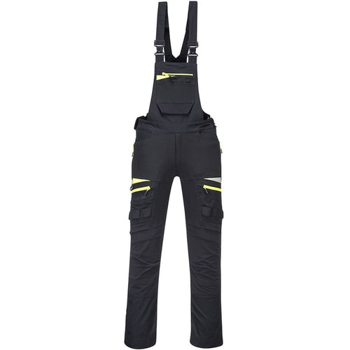 Portwest DX441 Black DX4 Stretch Bib & Brace Overalls 270g