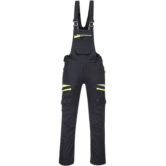 Portwest DX441 Black DX4 Stretch Bib & Brace Overalls 270g