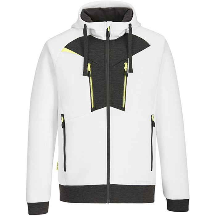 Portwest DX472 DX4 White Full Zipped Painters Hoodie 330g