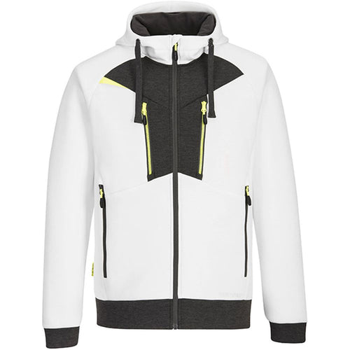 Portwest DX472 DX4 White Full Zipped Painters Hoodie 330g