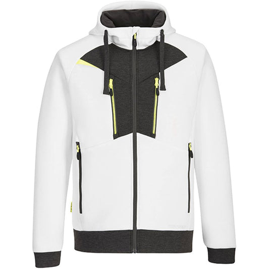 Portwest DX472 DX4 White Full Zipped Painters Hoodie 330g