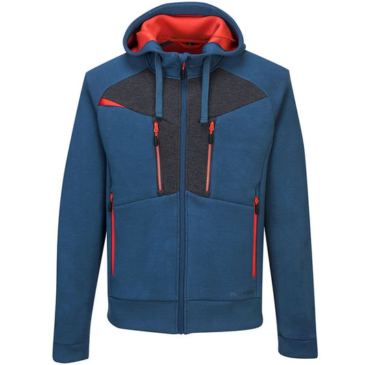 Portwest DX472 Metro Blue DX4 Zipped Hoodie 330g