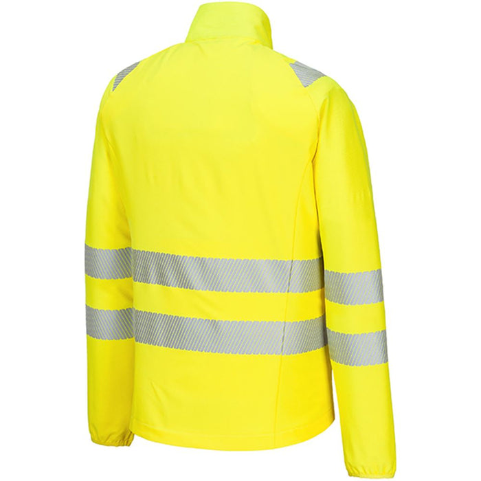 Portwest DX481 DX4 Yellow/Black Stretch Hi Vis Full Zip Base Layer Jacket
