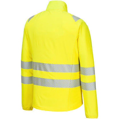 Portwest DX481 DX4 Yellow/Black Stretch Hi Vis Full Zip Base Layer Jacket