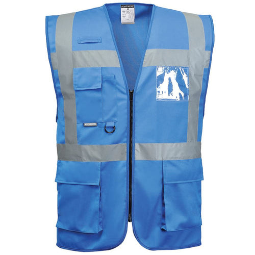 Portwest F476 Royal Executive Hi Vis Vest