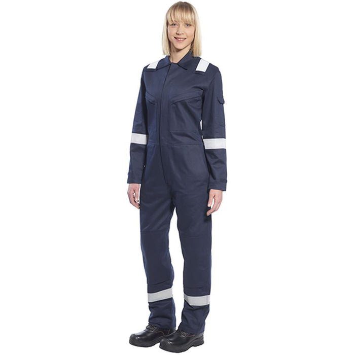 Portwest FR51 Bizflame Plus Womens Flame Resistant Anti Static Coverall 350g
