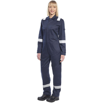 Portwest FR51 Bizflame Plus Womens Flame Resistant Anti Static Coverall 350g