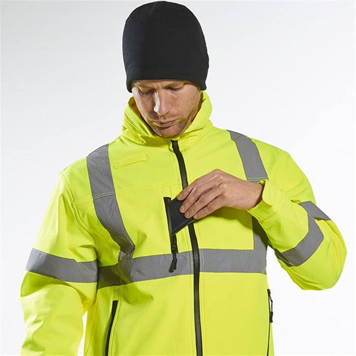 Portwest HA14 Fleece Lined Hi Vis Reversible Beanie Hat