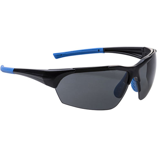 Portwest PS18 Smoke Wrap Around Polar Star Safety Sunglasses - Anti Scratch