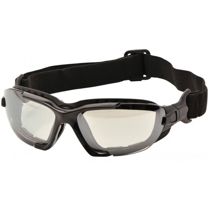 Portwest PW11 Levo Hybrid Clear Safety Glasses - Anti Scratch & Anti Fog Lens