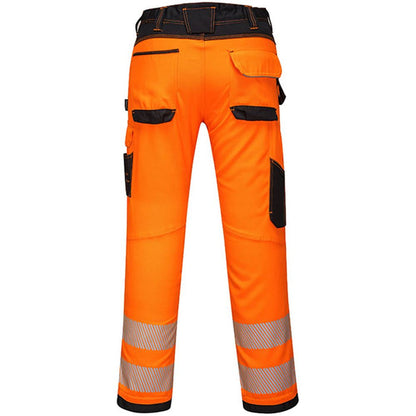 Portwest PW303 PW3 Orange Polycotton Stretch Lightweight Hi Vis Trousers