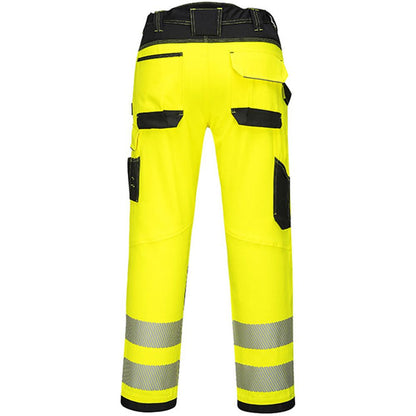 Portwest PW303 PW3 Yellow Polycotton Stretch Lightweight Hi Vis Trousers