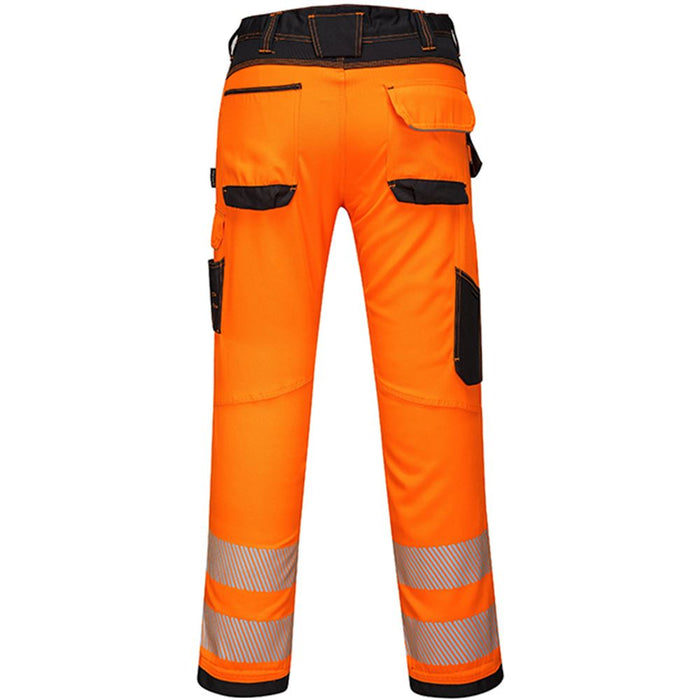 Portwest PW340 PW3 Orange Polycotton Hi Vis Work Trousers