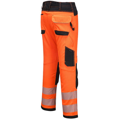 Portwest PW340 PW3 Orange Polycotton Hi Vis Work Trousers