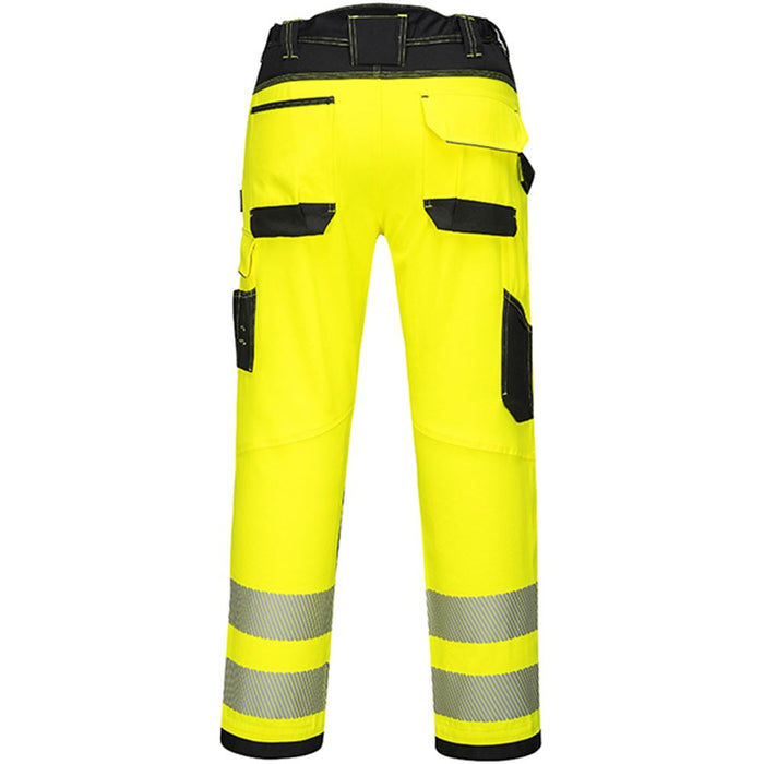 Portwest PW340 PW3 Yellow Polycotton Hi Vis Work Trousers