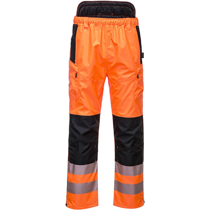 Portwest PW342 PW3 Orange Hi Vis Extreme Breathable Waterproof Trousers