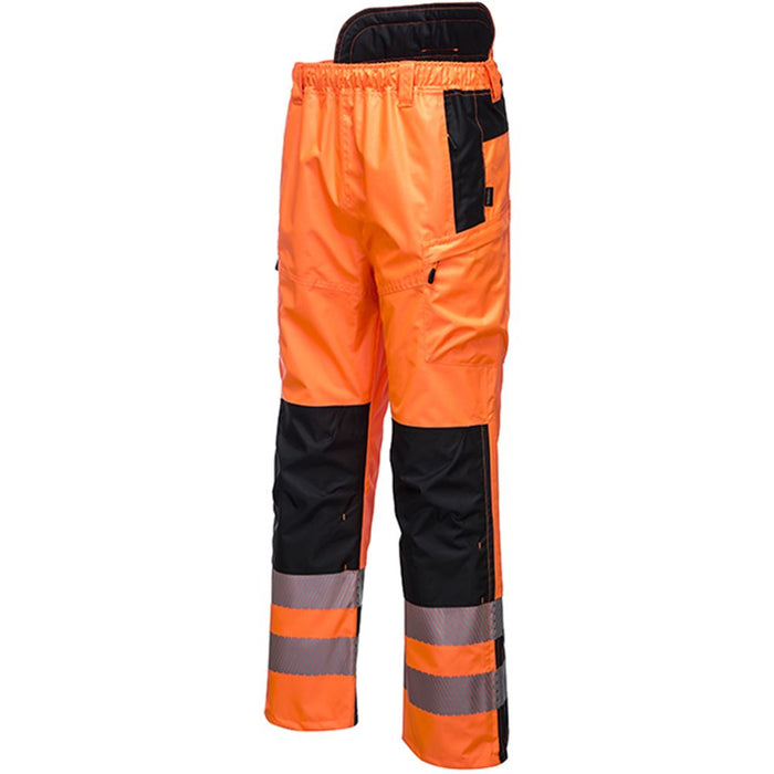 Portwest PW342 PW3 Orange Hi Vis Extreme Breathable Waterproof Trousers