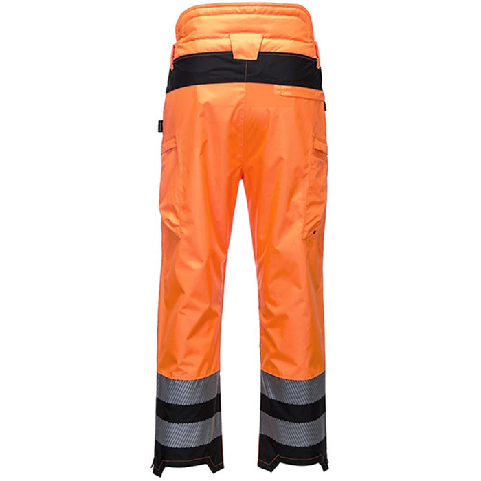 Portwest PW342 PW3 Orange Hi Vis Extreme Breathable Waterproof Trousers