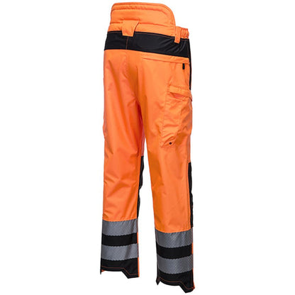 Portwest PW342 PW3 Orange Hi Vis Extreme Breathable Waterproof Trousers