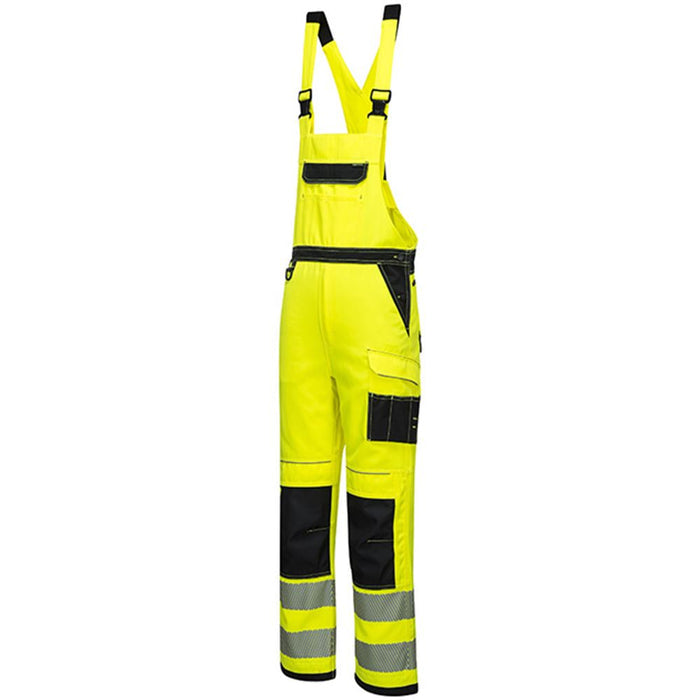 Portwest PW344 PW3 Yellow Polycotton Hi Vis Bib & Brace Overall