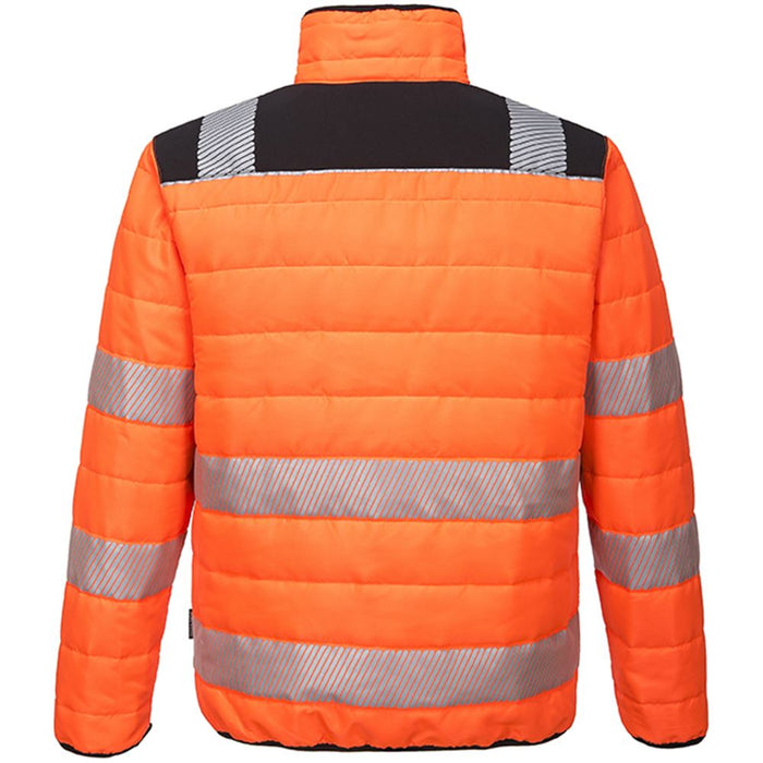 Portwest PW371 PW3 Orange Padded Hi Vis Baffle Jacket