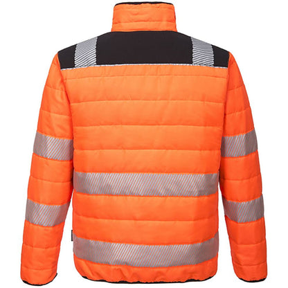 Portwest PW371 PW3 Orange Padded Hi Vis Baffle Jacket