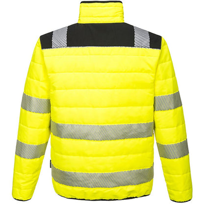 Portwest PW371 PW3 Yellow Padded Hi Vis Baffle Jacket