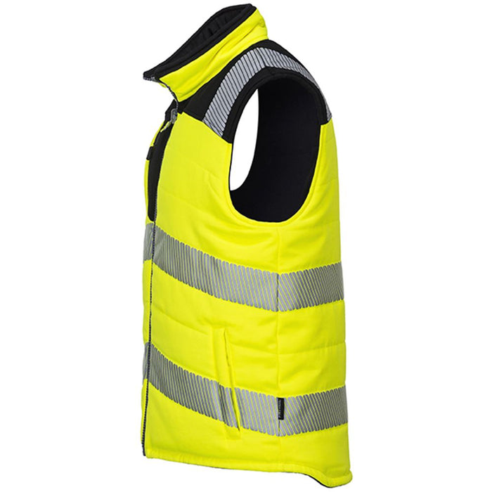 Portwest PW374 PW3 Yellow/Black Hi Vis Reversible Bodywarmer