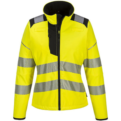 Portwest PW381 PW3 Yellow Ladies Hi Vis Softshell Jacket (3L)