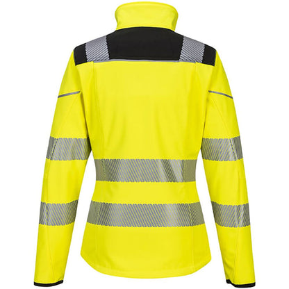 Portwest PW381 PW3 Yellow Ladies Hi Vis Softshell Jacket (3L)