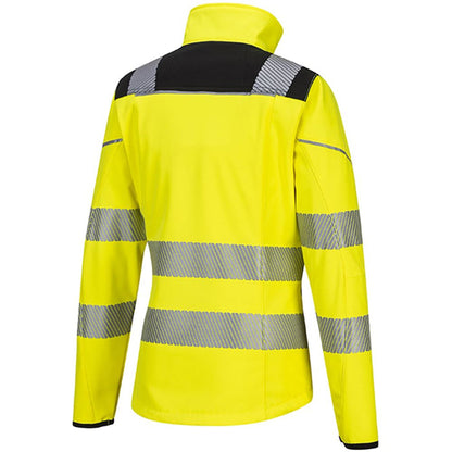 Portwest PW381 PW3 Yellow Ladies Hi Vis Softshell Jacket (3L)