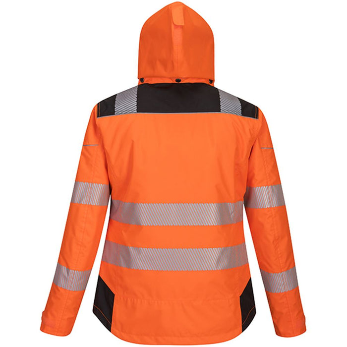 Portwest PW382 PW3 Orange Padded Waterproof Womens Hi Vis Jacket