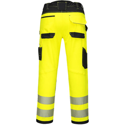 Portwest PW385 PW3 Yellow Polycotton Stretch Lightweight Ladies Hi Vis Trousers