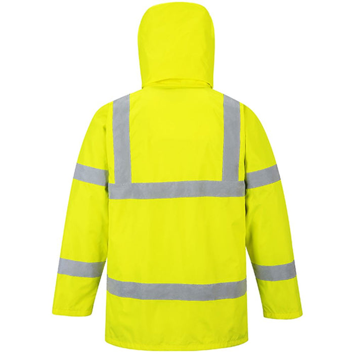 Portwest S160 Yellow Mesh Lined Hi Vis Waterproof Jacket