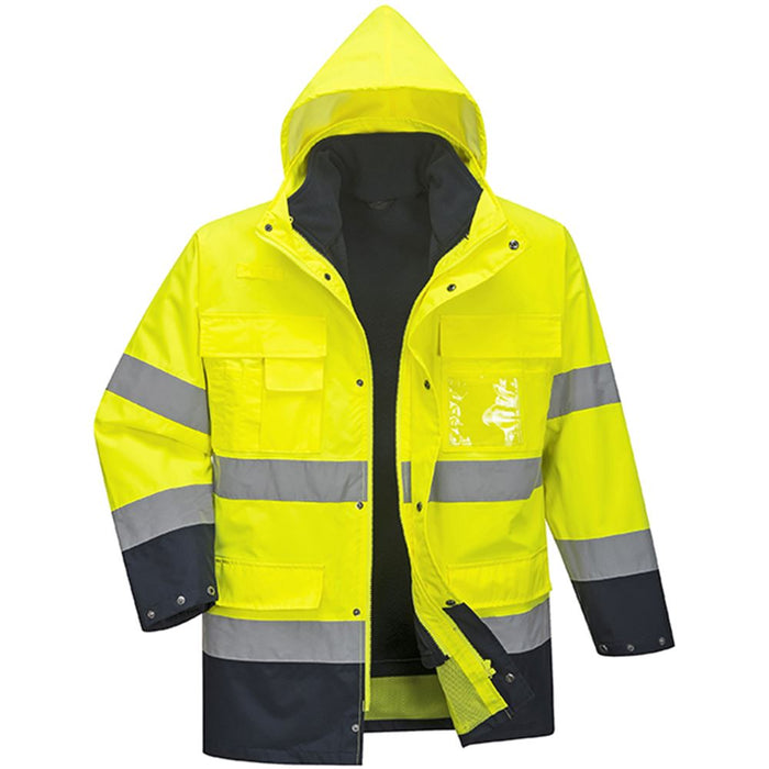 Portwest S162 Yellow/Navy Waterproof 3 in 1 Hi Vis Jacket